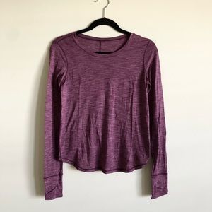Lululemon Purple Long Sleeve Top